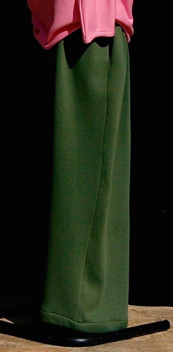 Pantalon large vert coton APrès la mousson
